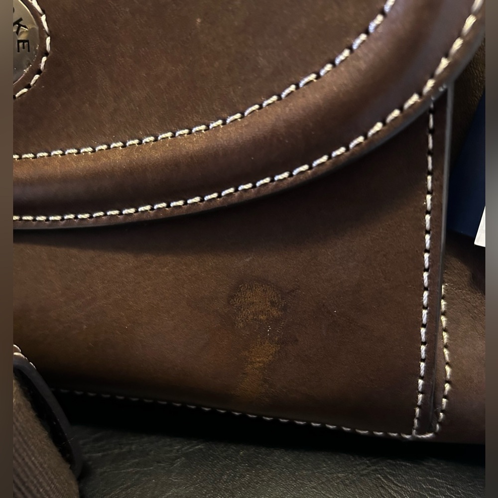 Dooney and Bourke Florentine Toscana Front Pocket Satchel NWT, Elephant color - Picture 6 of 12